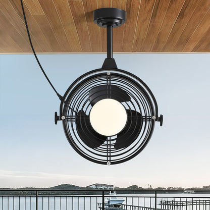 20in Outdoor Ceiling Fan with Light  Remote/APP Control, Waterproof Gazebo Hanging Fan with 3CCT Dimmable