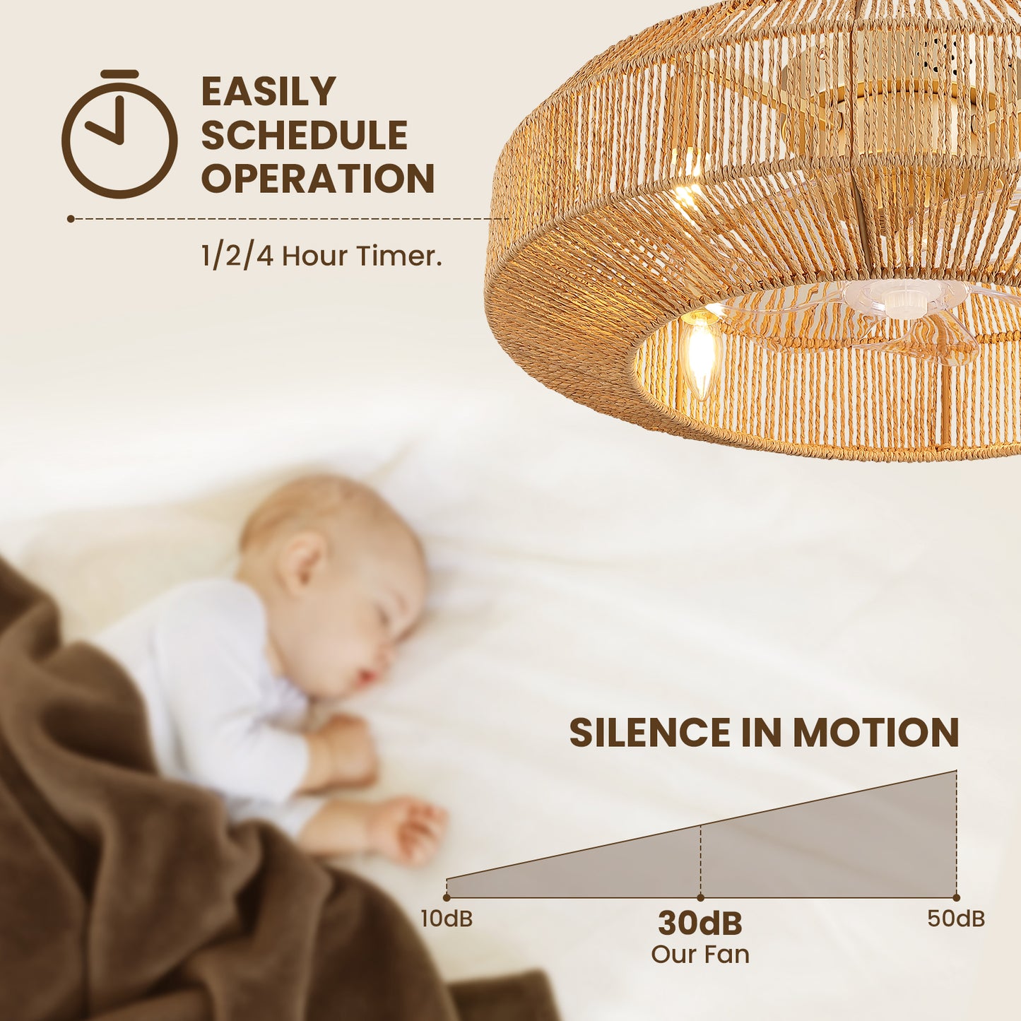 Caged Ceiling Fans with Light, Low Profile Fandelier Ceiling Fans with Light and Remote Control
