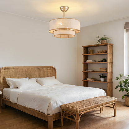19.7in Ceiling Fan Light with Remote Control, 6 Speeds, Forward and Reverse for Living Room Bedroom