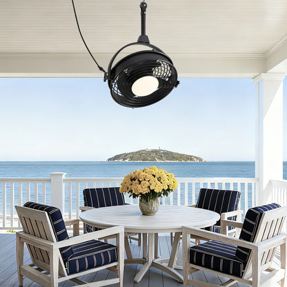20in Outdoor Ceiling Fan with Light  Remote/APP Control, Waterproof Gazebo Hanging Fan with 3CCT Dimmable