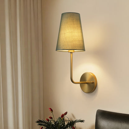 1 - Light Hardwired Dimmable Armed Sconce