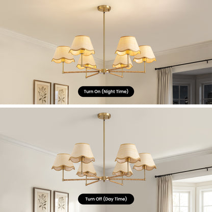 6 - Light Dimmable Classic / Traditional Chandelier