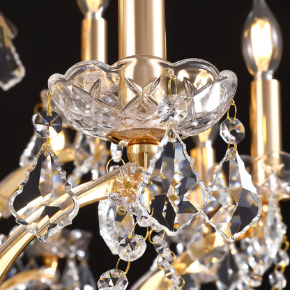 25-Light Large Gold Luxury Modern Maria Theresa Crystal Chandeliers for Living Room Dining Room Foyer