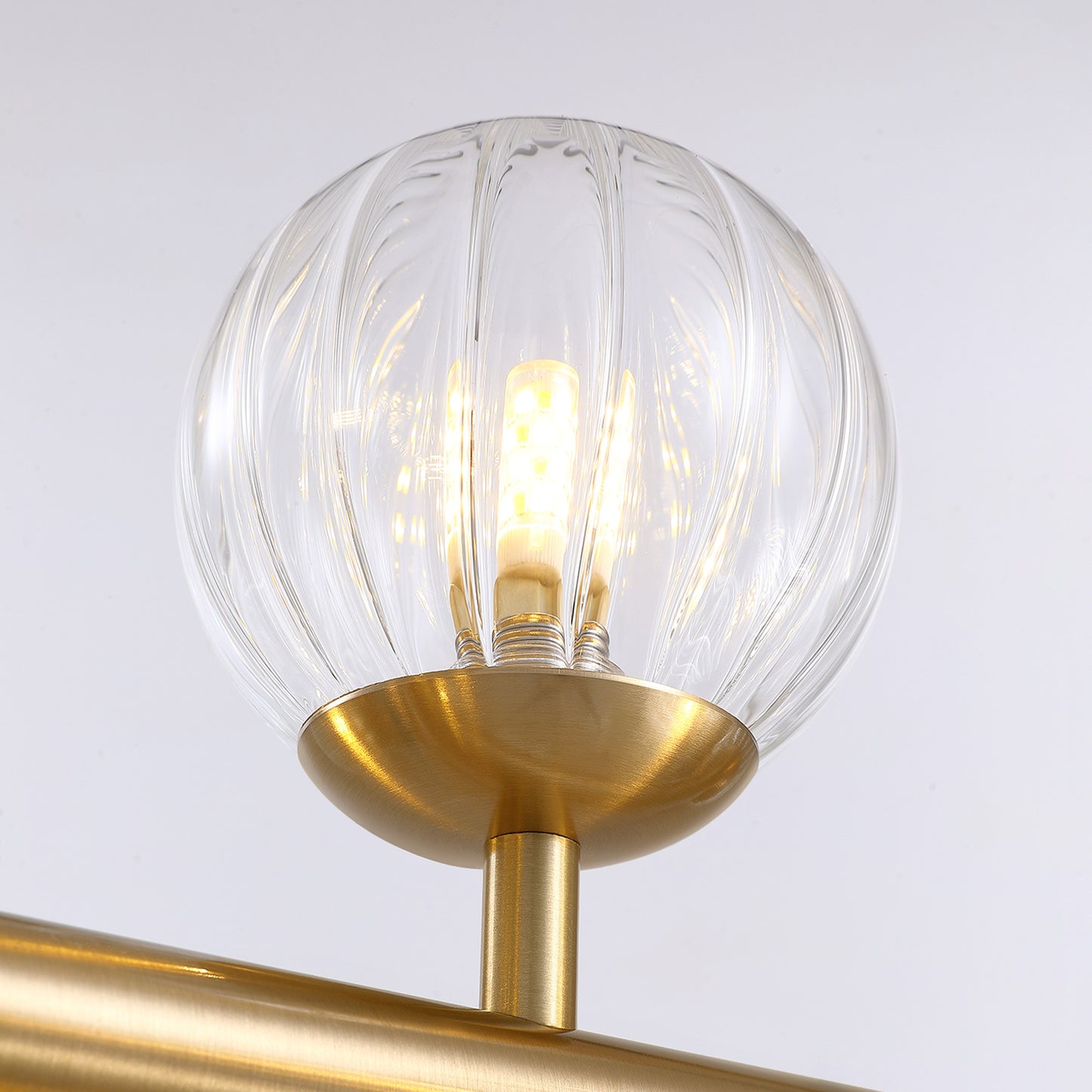 40 in. Modern 12-Light Gold Linear Chandelier for Kitchen, Living Room, and Dining Room (Bulbs Not Included)