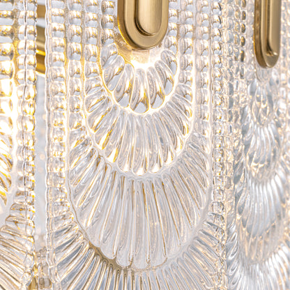 23.6 in. Modern 9-Light Gold Crystal Chandelier Circle Drum Round 2-Tiers Chandelier for Dining Living Room Bedroom
