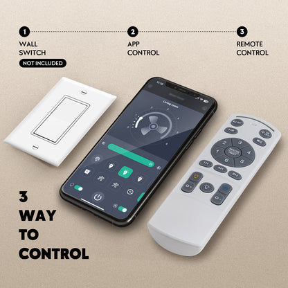 28in Retractable LED Ceiling Fan with Light Dimmable Low Profile Fandelier Remote&APP Control