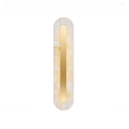Luxury Alabaster Wall Lamp with Gold Inlay for Contemporary & Elegant Spaces