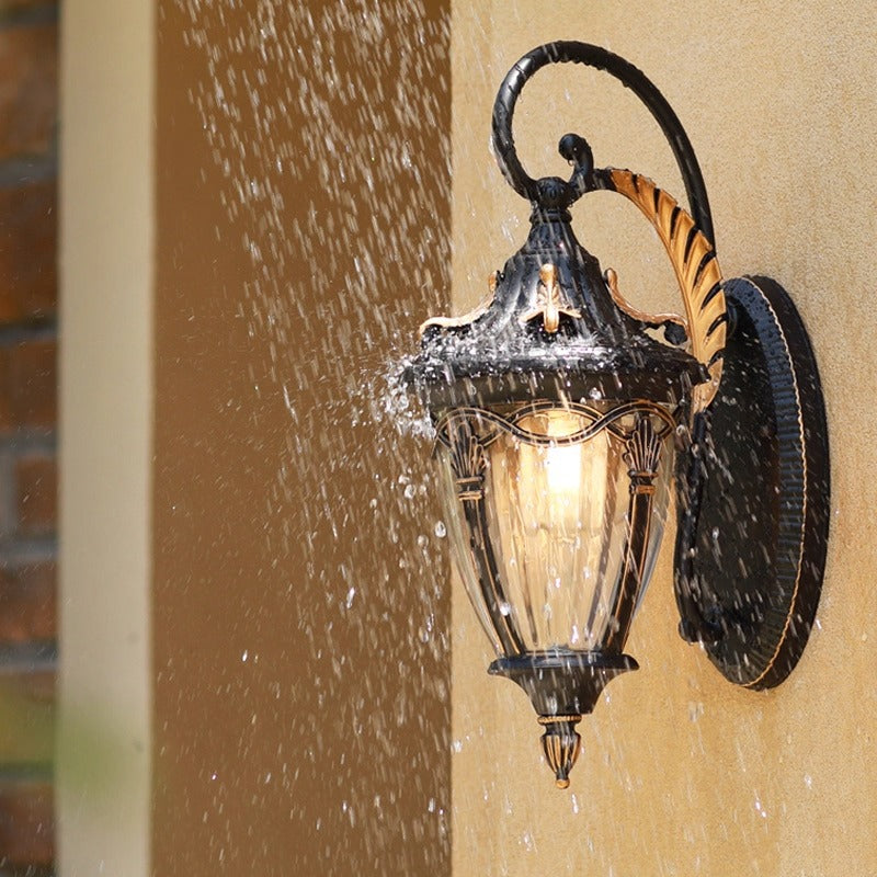 Ornate Scroll Arm Outdoor Wall Light for Classic & Mediterranean Homes