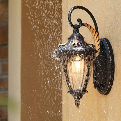 Ornate Scroll Arm Outdoor Wall Light for Classic & Mediterranean Homes